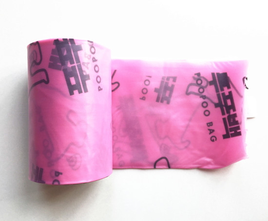 Flushable & Biodegradable dog pooh bag